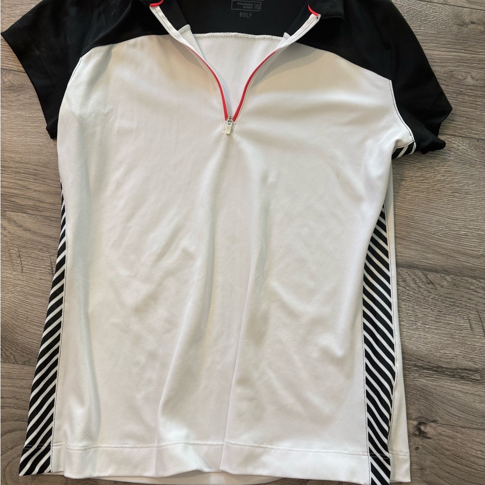 Slazenger Black and White Women's Zip-Up Jersey